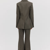 LIQUORICE WOOL INTERLUDE JACKET