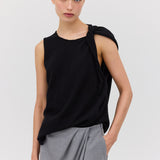 BLACK CASHMERE GENTLE KNIT