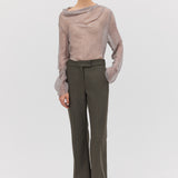 MARLE GEORGETTE CEZANNE LONG SLEEVE TOP