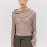 MARLE GEORGETTE CEZANNE LONG SLEEVE TOP