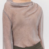 MARLE GEORGETTE CEZANNE LONG SLEEVE TOP