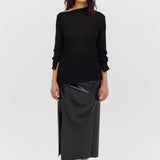 BLACK BERNICE KNIT