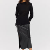 BLACK BERNICE KNIT