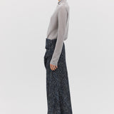 SILVER METAL ABBOTT KNIT