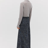 SILVER METAL ABBOTT KNIT