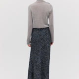 SILVER METAL ABBOTT KNIT