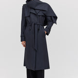 MIDNIGHT SUITING VEIL TRENCH
