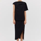 BLACK SUITING ANNEX TOP