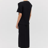 BLACK SUITING ANNEX TOP