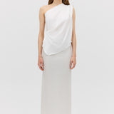 IVORY SATIN ANTONIA TOP