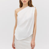IVORY SATIN ANTONIA TOP