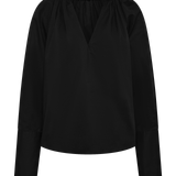BLACK COTTON CIRCA SHIRT