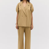 SAND WOOL SUITING PERUSE JACKET