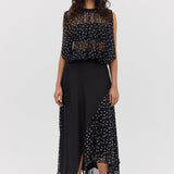 BLACK POLKA DOT EMERGE SKIRT