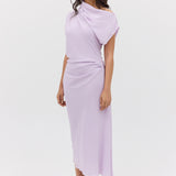 LILAC SILK CDC DECODE DRESS