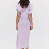 LILAC SILK CDC DECODE DRESS