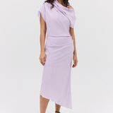 LILAC SILK CDC DECODE DRESS