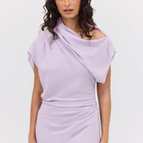 LILAC SILK CDC DECODE DRESS