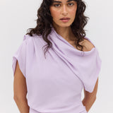 LILAC SILK CDC DECODE DRESS