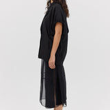 BLACK COTTON DRILL PERUSE JACKET