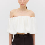 WHITE COTTON HAZEL TOP