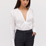WHITE COTTON CIRCA SHIRT