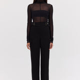 BLACK CREPE PIVOT PANT