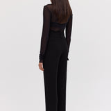 BLACK CREPE PIVOT PANT