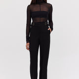 BLACK CREPE PIVOT PANT