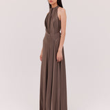 BRONZE SILK ISABELLA GOWN