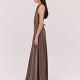 BRONZE SILK ISABELLA GOWN