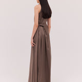 BRONZE SILK ISABELLA GOWN