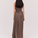 BRONZE SILK ISABELLA GOWN