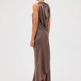 BRONZE SILK ROMA GOWN