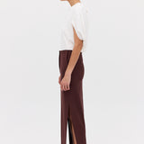 PLUM SUITING BASIS SKIRT