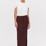 PLUM SUITING BASIS SKIRT