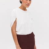 PLUM SUITING BASIS SKIRT