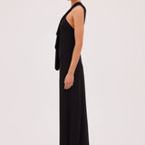 BLACK JERSEY CONVERGING GOWN