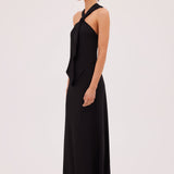 BLACK JERSEY CONVERGING GOWN