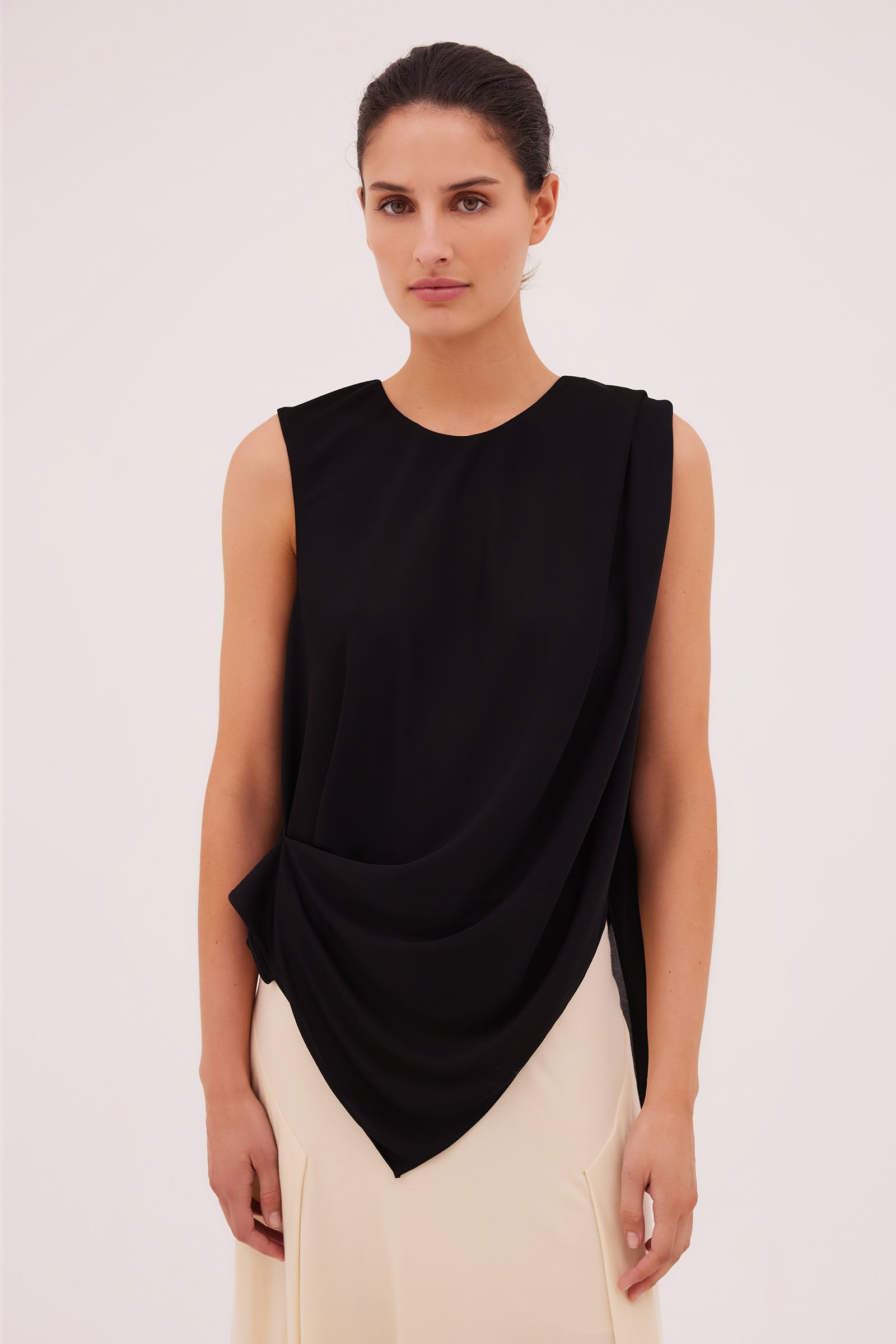 BLACK JERSEY PERNILLE TOP
