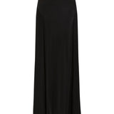 BLACK JERSEY EXPRESSION SKIRT