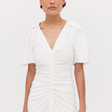IVORY SATIN BELLINI DRESS