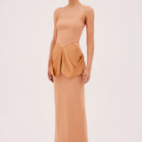 APRICOT PONTE DANCER DRESS