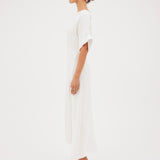IVORY SATIN CREPE PALOMA DRESS