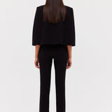 BLACK CREPE JACQUETTE