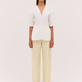 WHITE COTTON STEPHANIE TOP