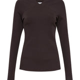 CHOCOLATE RIB VAULT TOP