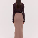 CHOCOLATE RIB VAULT TOP