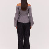 GREY WOOL SONATA TOP