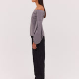 GREY WOOL SONATA TOP